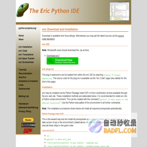 The Eric Python IDE - Download