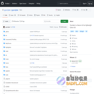 GitHub - pyscripter/pyscripter: Pyscripter is a feature-rich but lightweight Python IDE