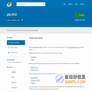 pip · PyPI