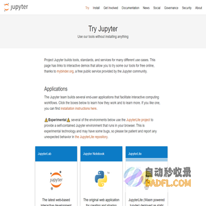 Project Jupyter | Try Jupyter