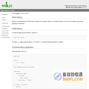 Welcome to web.py! (web.py)