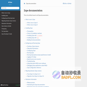 Zope documentation — Zope 5.10 documentation