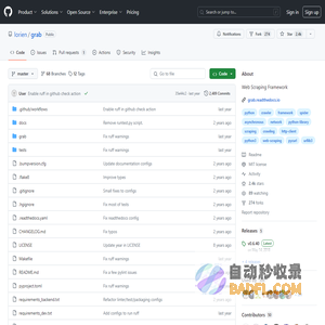 GitHub - lorien/grab: Web Scraping Framework