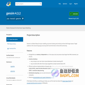 gensim · PyPI