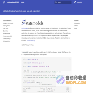 statsmodels 0.14.1