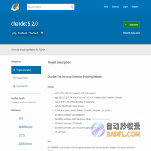 chardet · PyPI
