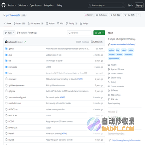 GitHub - psf/requests: A simple, yet elegant, HTTP library.