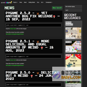 pygame news