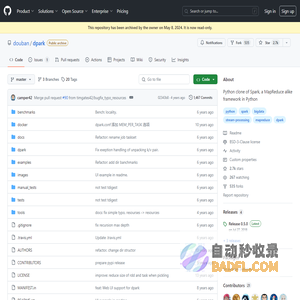GitHub - douban/dpark: Python clone of Spark,  a MapReduce alike framework in Python