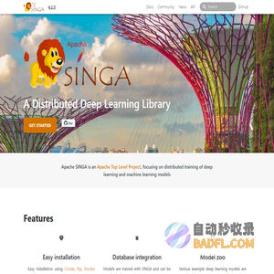 Apache SINGA · Distributed deep learning system