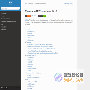 Welcome to ELI5’s documentation! — ELI5 0.11.0 documentation