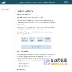 PySpark Overview — PySpark master documentation
