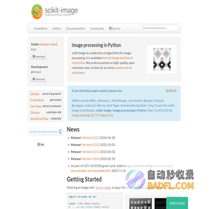 scikit-image: Image processing in Python — scikit-image