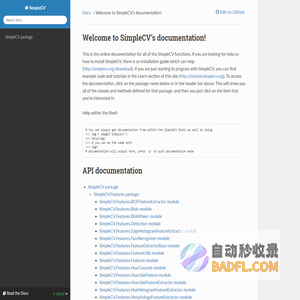 Welcome to SimpleCV’s documentation! — SimpleCV 1.3 documentation