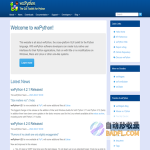 Welcome to wxPython! | wxPython