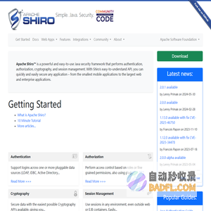 Apache Shiro | Simple. Java. Security.