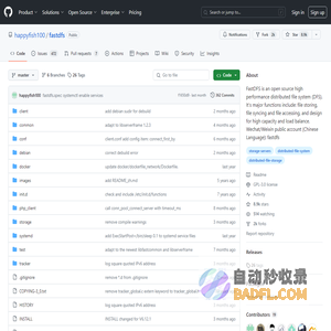 GitHub - happyfish100/fastdfs: FastDFS is an open source high performance distributed file system (DFS). It's major functions include: file storing, file syncing and file accessing, and design for high capacity and load balance. Wechat/Weixin public account (Chinese Language): fastdfs