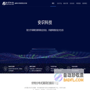 安识科技_云安全、应用安全和大数据安全领导品牌