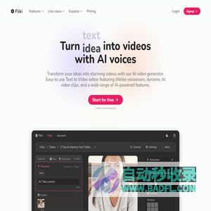 Fliki: AI Video Generator - Turn Ideas into Videos